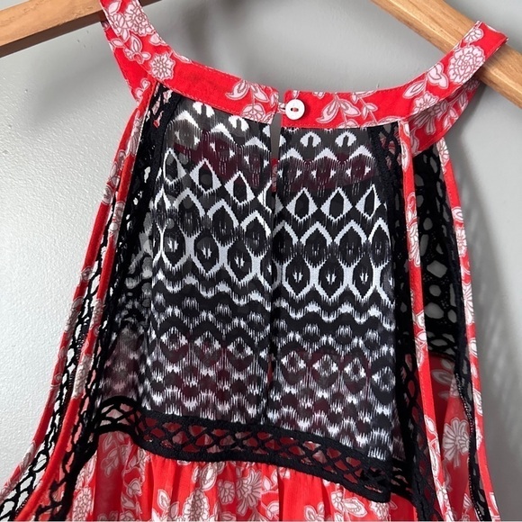Anthropologie Meadow Rue Print crochet neck tank top - Picture 7 of 8